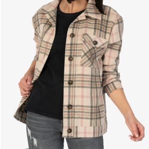 Kut from the Kloth Magnolia Plaid Shirt Jacket